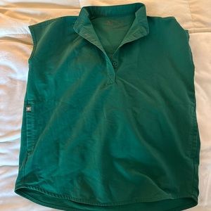 FIGS Rafael’s Oversized Scrub Top, Hunter Green, XXS